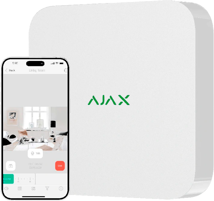 Видеорегистратор Ajax NVR (16ch) (8EU) white