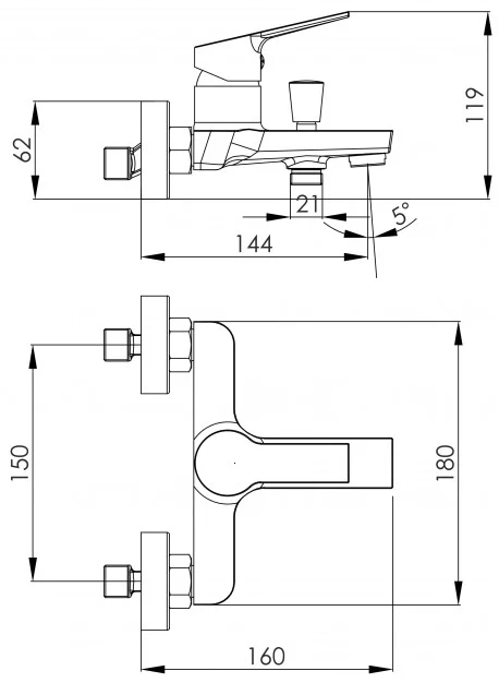 Imprese Melnik f03211001AA Габаритные размеры