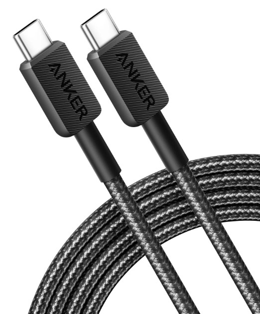Кабель Anker 322 USB-C to USB-C - 0.9m Nylon Black цена 699 грн - фотография 2