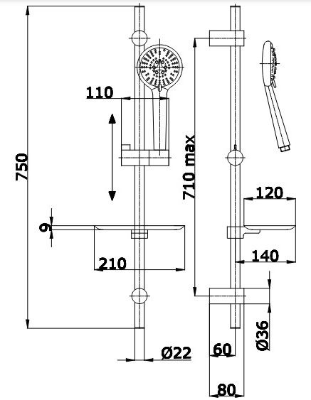 Demm 16320 (PC13585.NU) Габаритные размеры