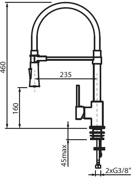 Demm 8086B (20533.165.CB) Габаритные размеры