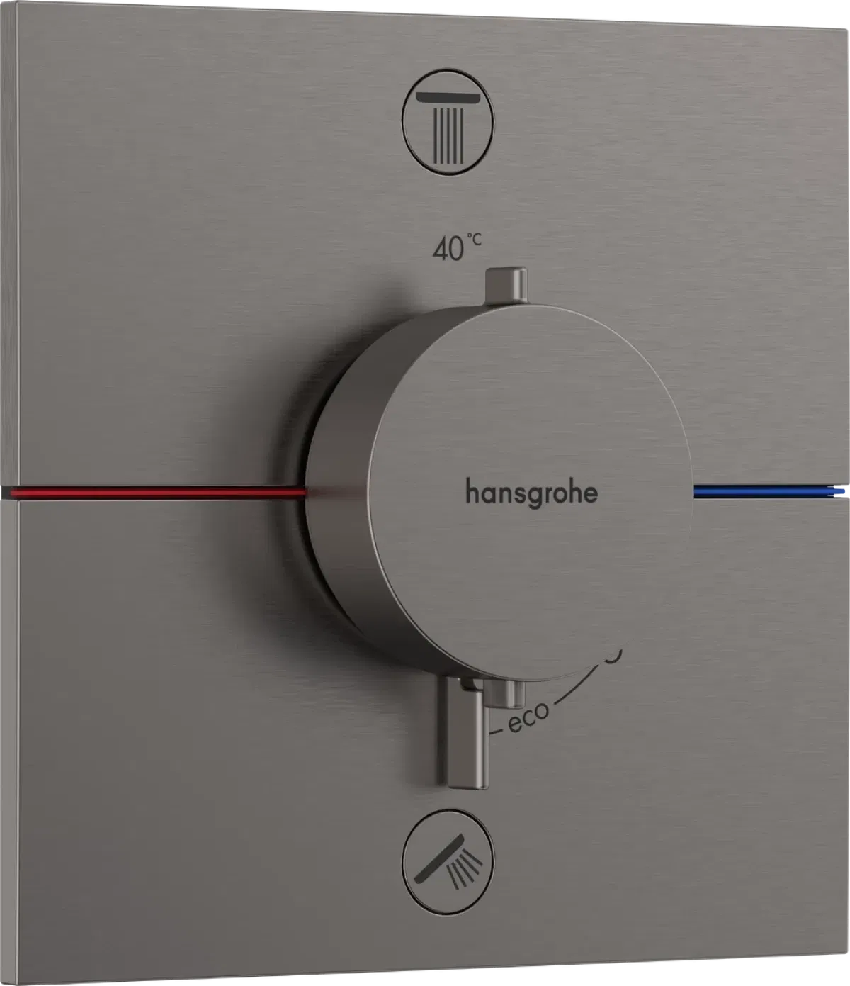Внешняя часть смесителя Hansgrohe ShowerSelect Comfort E Brushed Black Chrome 15572340