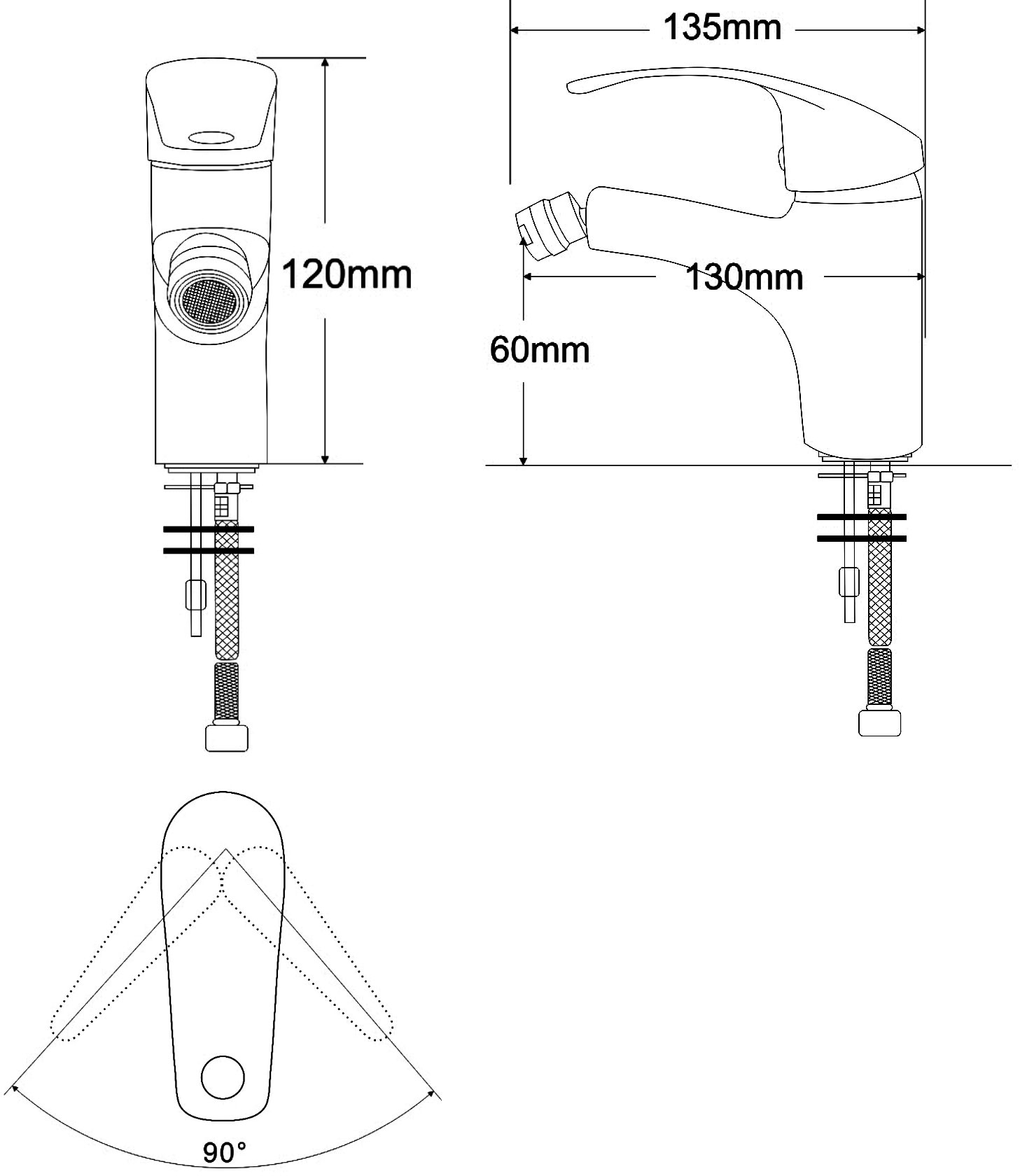 RJ Baron RBZ014-2 Габаритные размеры