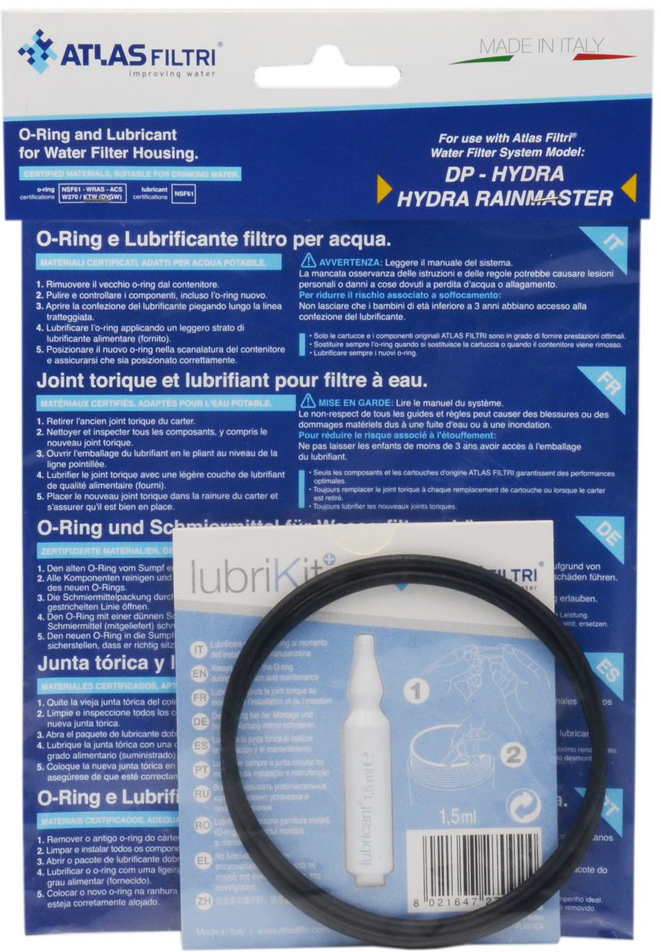 Atlas Filtri DP/HYDRA (2 шт.) 83,4 x 3,53 RE9020676 и однодозовый смазыватель для уплотнений LUBRIKIT