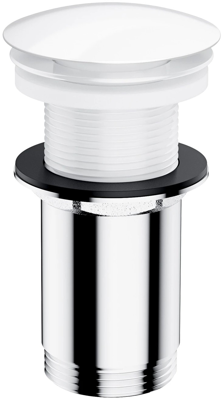 Донный клапан Omnires click-clack gloss white (A716BP)
