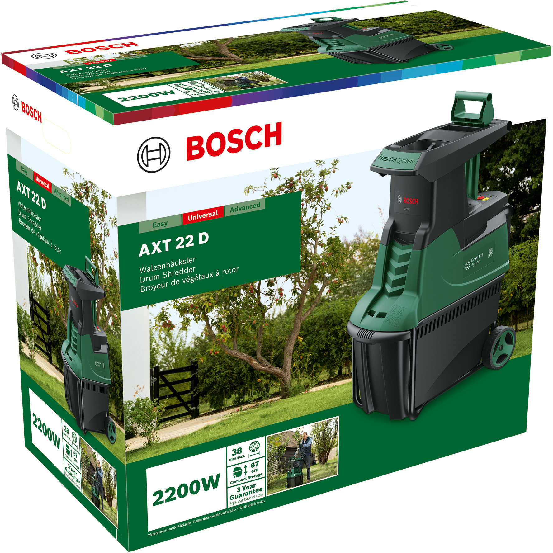 в продажу Садовий подрібнювач Bosch AXT 22 D (0600803003) - фото 3