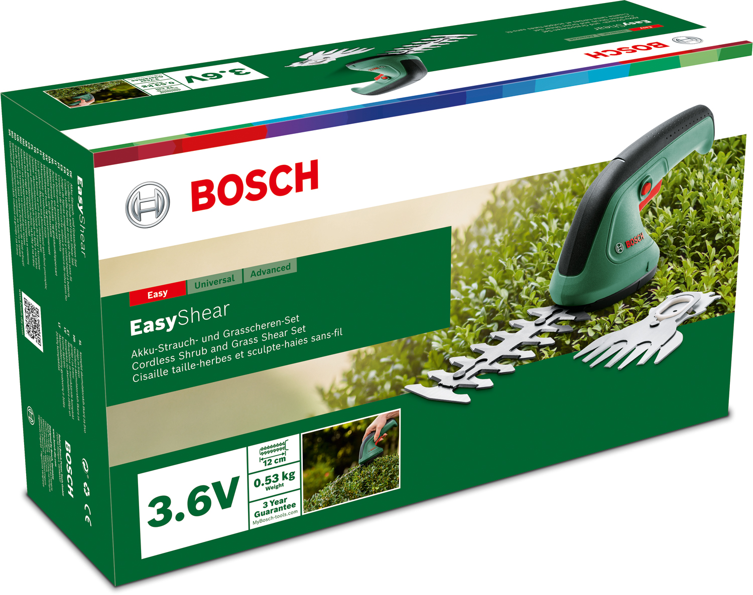 Кущоріз Bosch EasyShear Micro USB (0600833303) ціна 2252 грн - фотографія 2