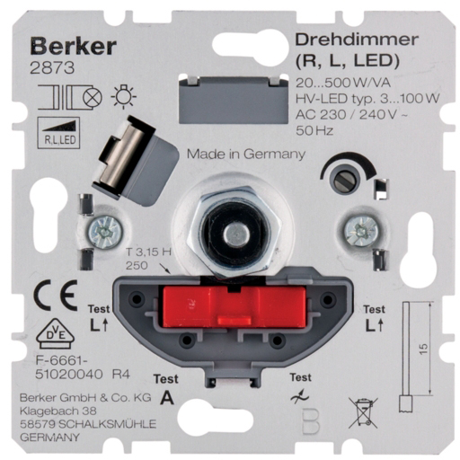 Світлорегулятор Berker S.1 (2873)