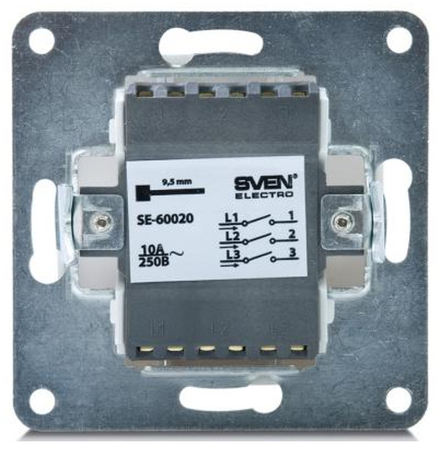 в продаже Выключатель Sven SE-60020 white (7100045) - фото 3