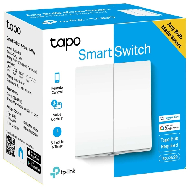 Розумний вимикач TP-Link Tapo S220 ціна 1629 грн - фотографія 2