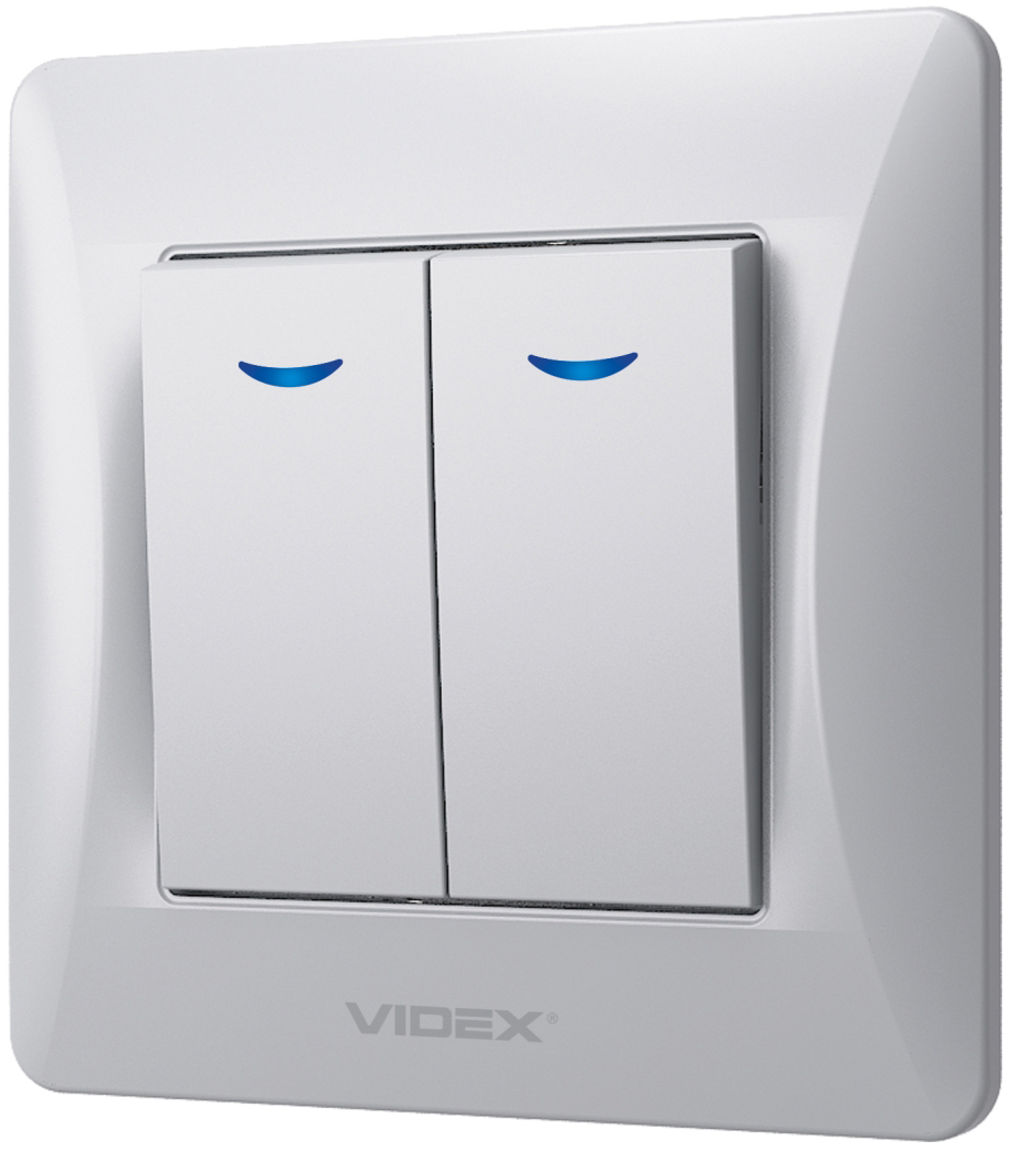 Выключатель Videx Binera (VF-BNSW2L-SS) цена 200 грн - фотография 2