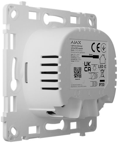 в продаже Светорегулятор Ajax Vertical LightCore Dimmer 1-gang for LightSwitch Jeweller (000051256) - фото 3