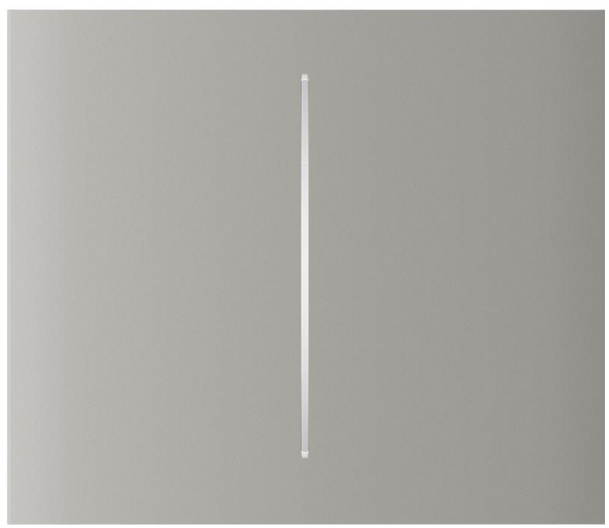 Кнопка вимикача Ajax CenterButton Vertical 2-gang for LightSwitch Jeweler, Oyster (000046481)