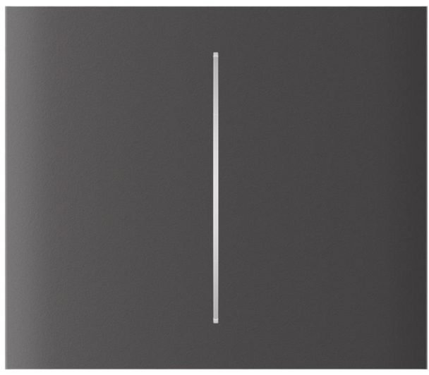 Кнопка вимикача Ajax CenterButton Vertical 2-gang for LightSwitch Jeweler, Gray (000046478)