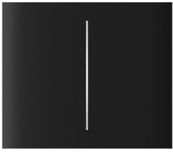 Кнопка вимикача Ajax CenterButton Vertical 2-gang for LightSwitch Jeweler, Black (000046473)