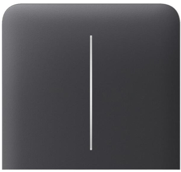 Ajax SideButton Vertical 2-gang for LightSwitch Jeweler, Graphite (000046486)