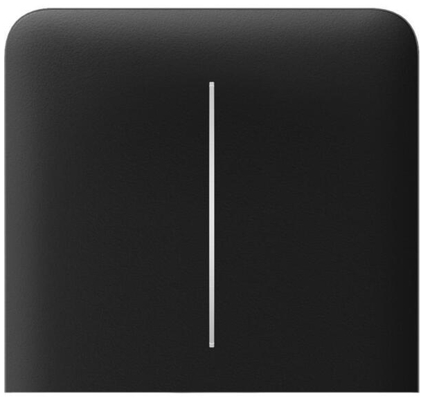 Кнопка вимикача Ajax SideButton Vertical 2-gang for LightSwitch Jeweler, Black (000046484)