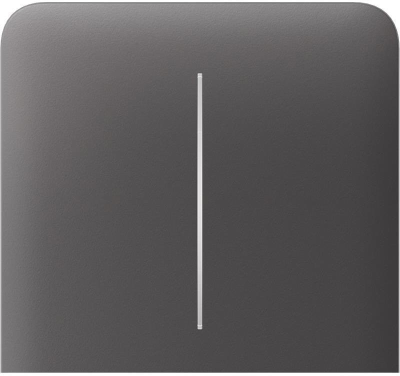 Ajax SideButton Vertical 2-gang for LightSwitch Jeweler, Gray (000046487)