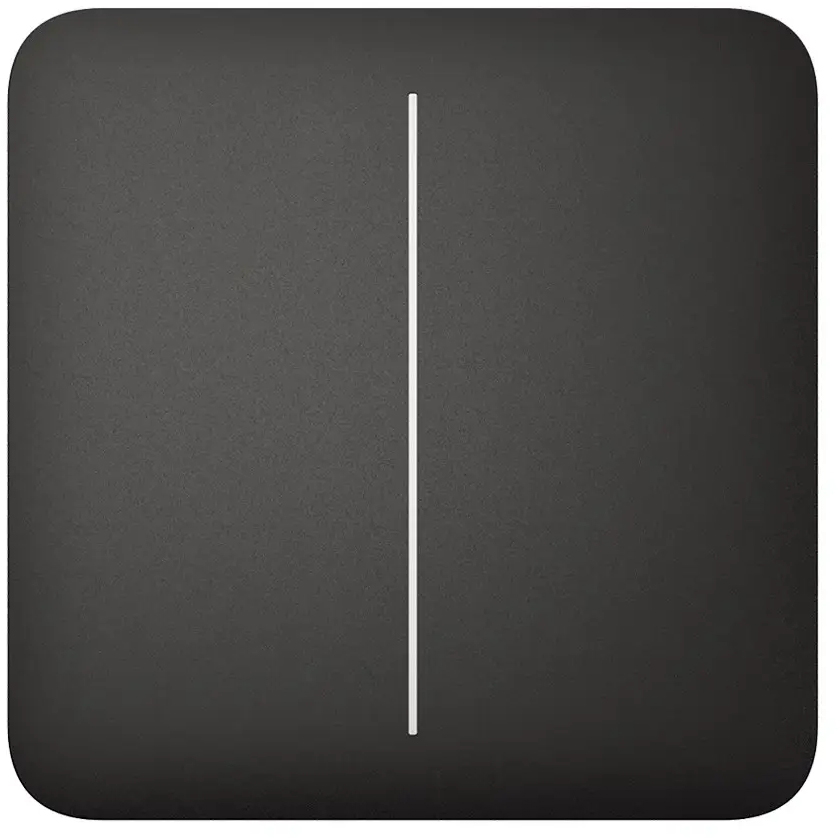 Розумний вимикач Ajax LightSwitch 2-gang Black (000030615) ціна 2495 грн - фотографія 2