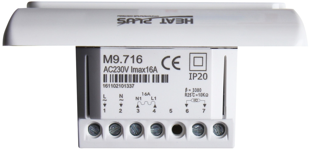 в продаже Терморегулятор Heat Plus M9.716 White - фото 3