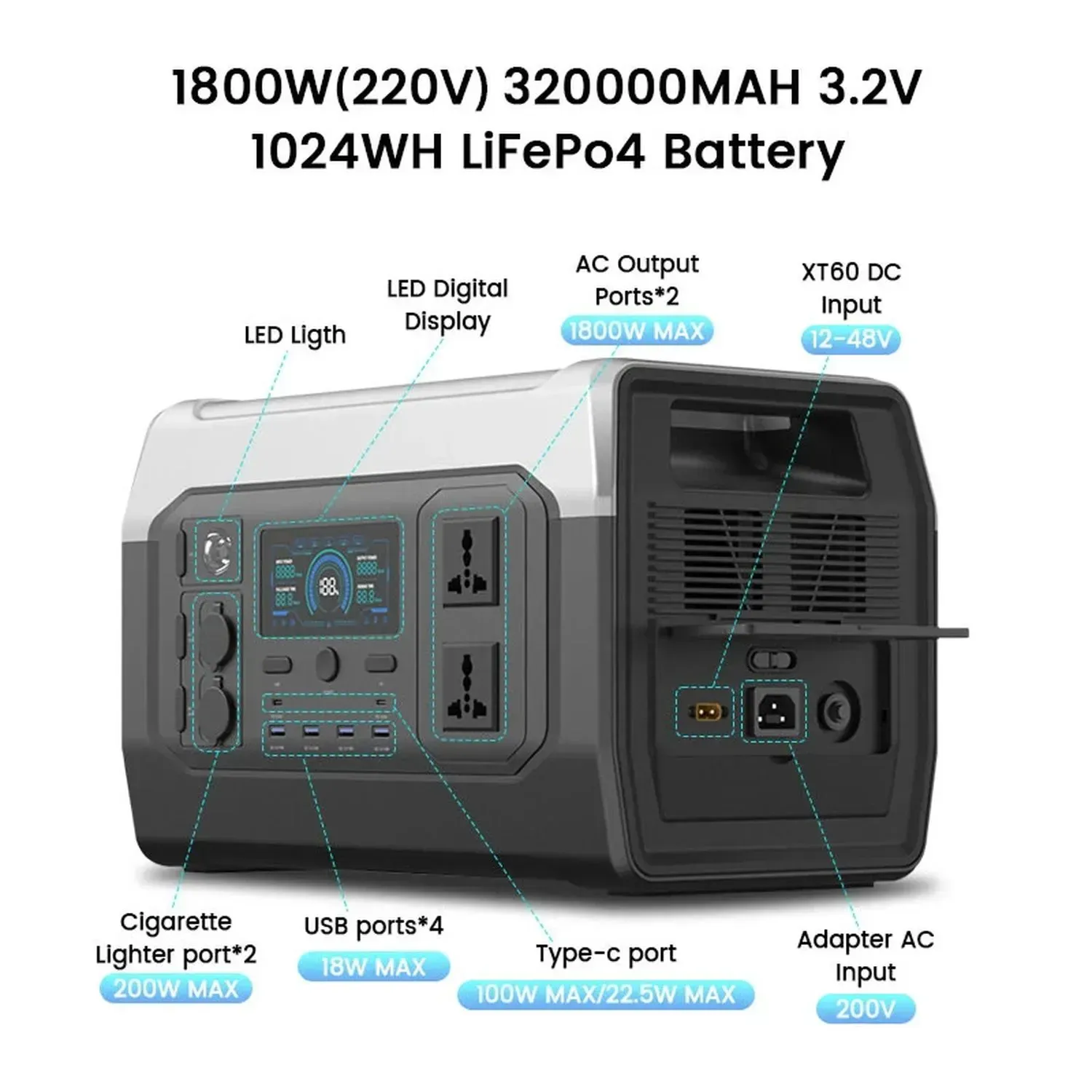 в продаже Портативная зарядная станция XPower XP1000 - фото 3