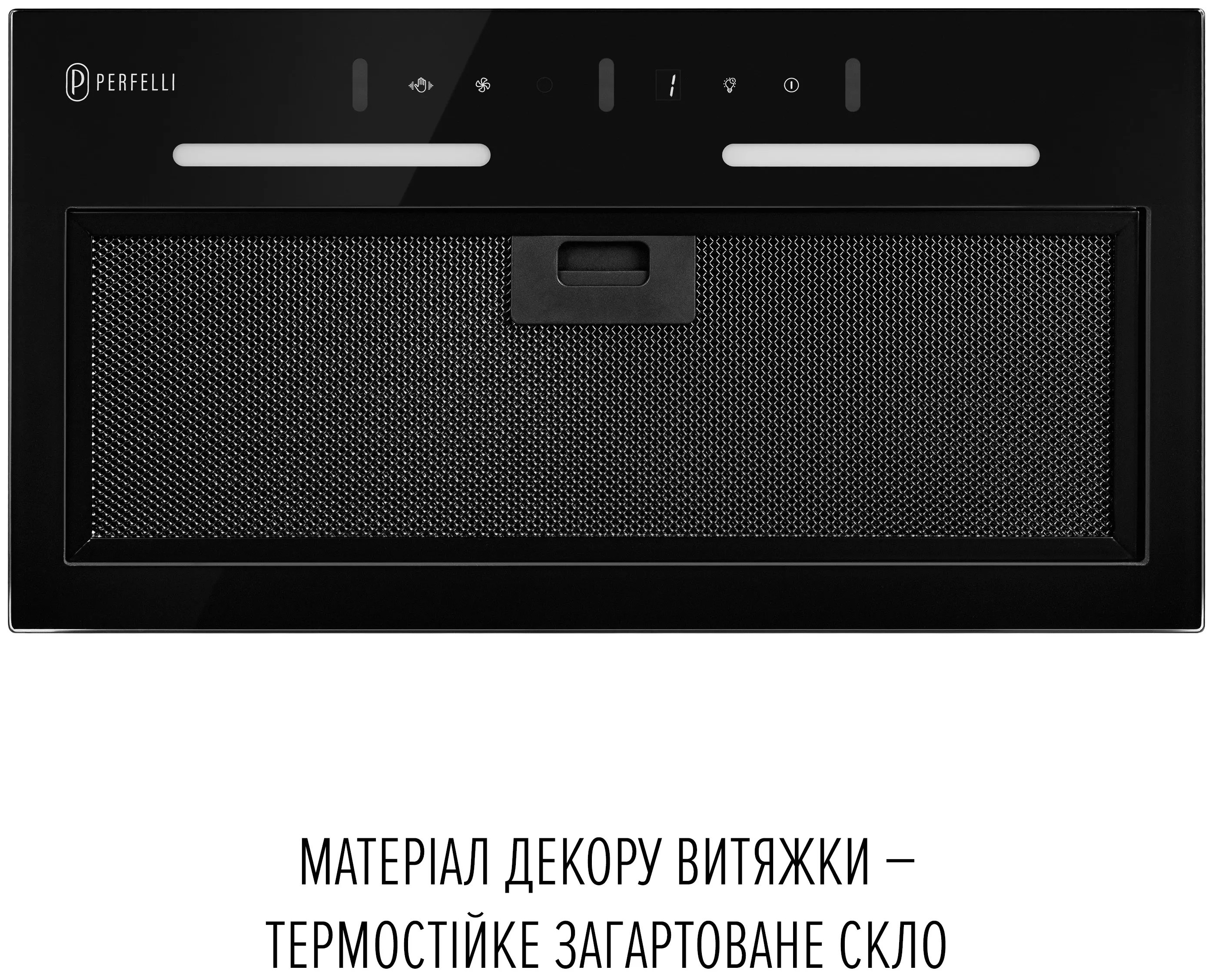 Кухонна витяжка Perfelli Viola 5QWRB Nero Silenzio ціна 10999 грн - фотографія 2