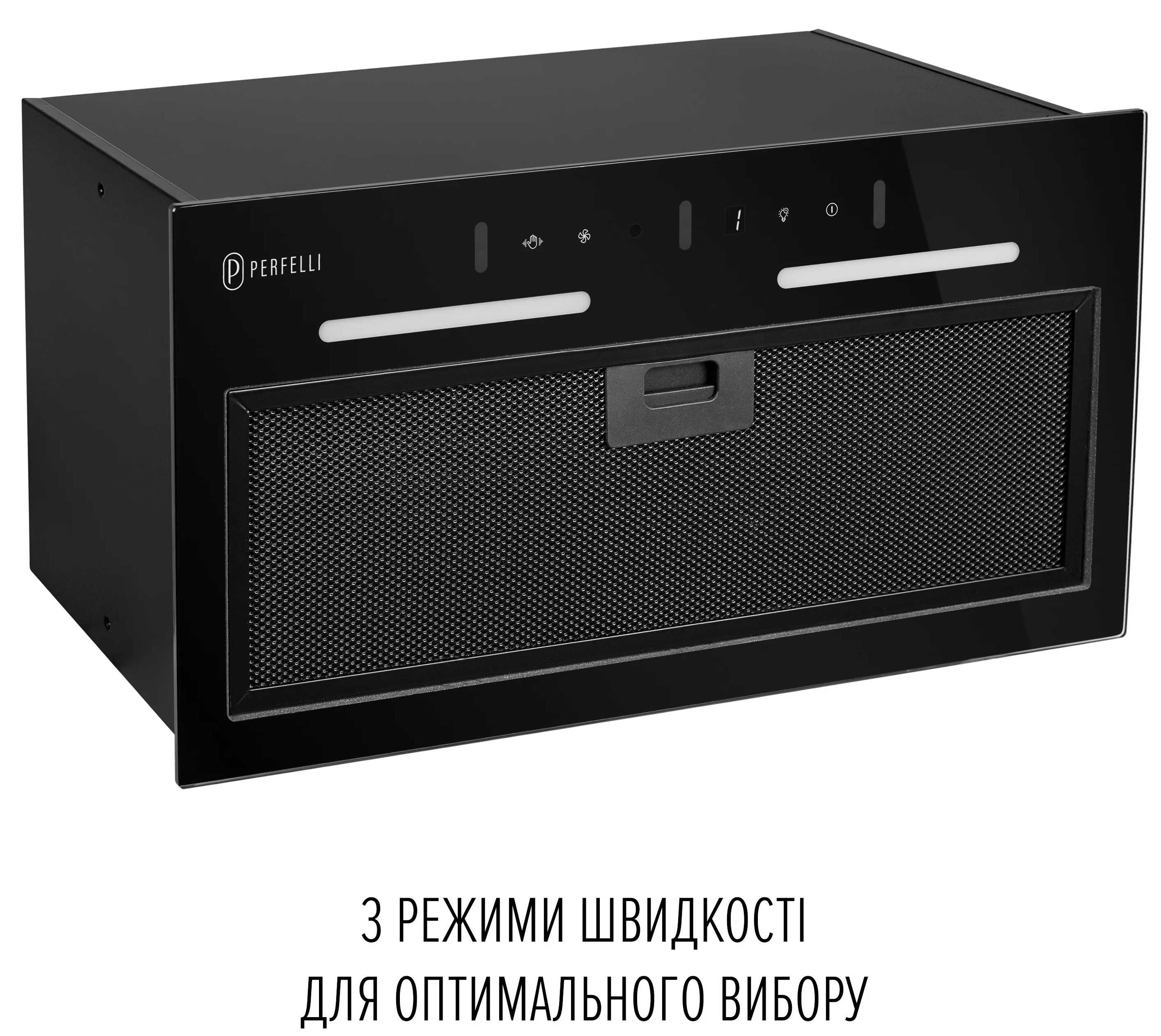 Кухонна витяжка Perfelli Viola 5QWRB Nero Silenzio відгуки - зображення 5