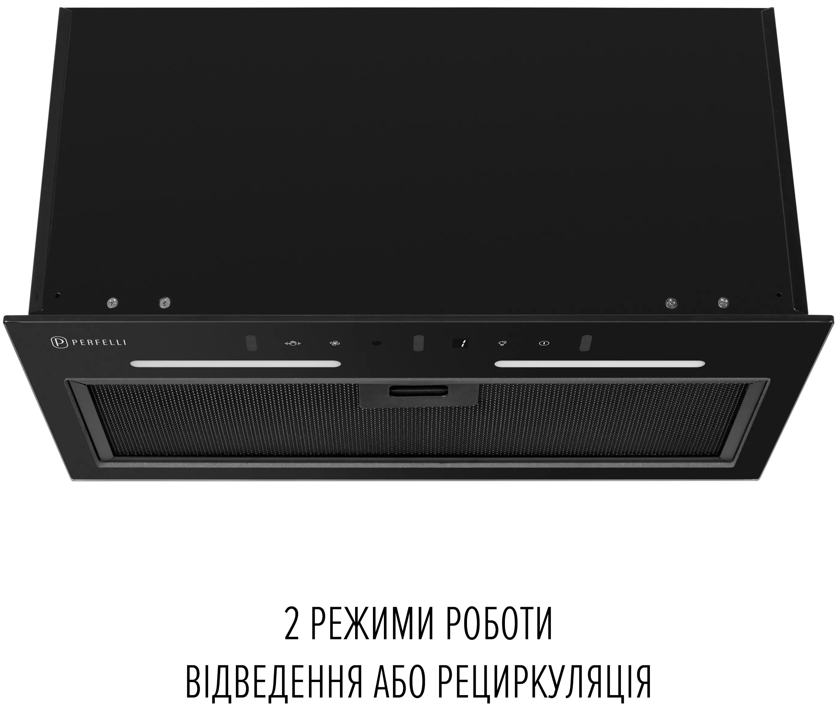 Кухонная вытяжка Perfelli Viola 5PWRB Nero внешний вид - фото 9