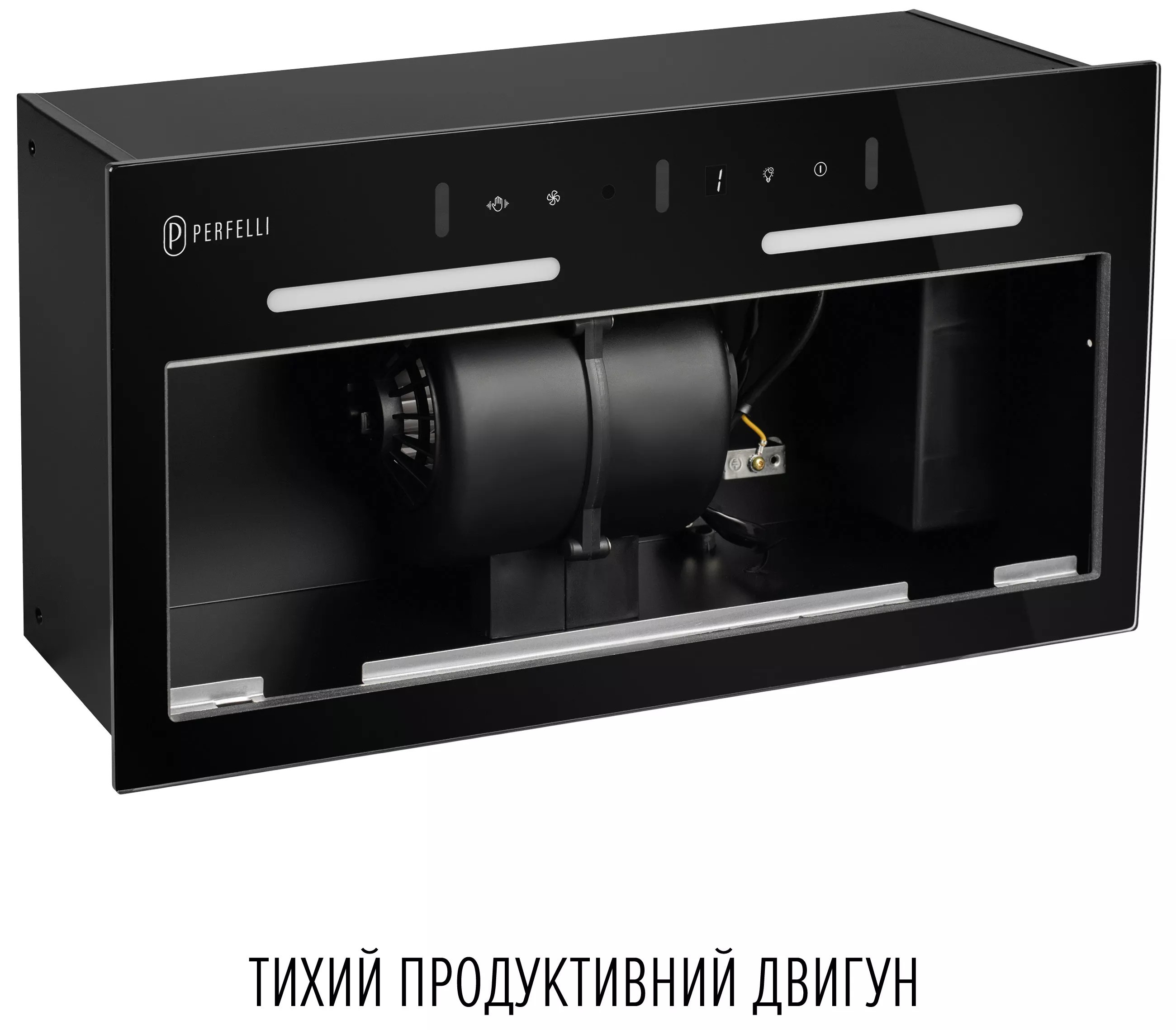 Кухонна витяжка Perfelli Viola 5JWRB Nero зовнішній вигляд - фото 9