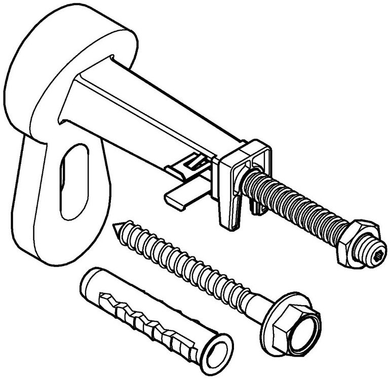 Кріплення до стіни Grohe Rapid SL Slim 39699000 ціна 1488 грн - фотографія 2