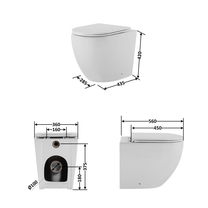 Q-tap QT13223381AW48022 Габаритні розміри