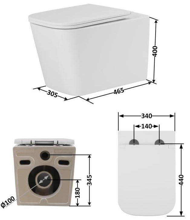 Q-tap QT17223303AW48021 Габаритні розміри