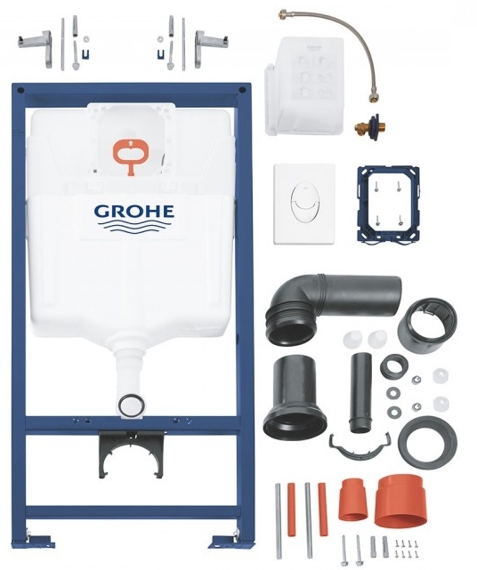Комплект інсталяції для унітазу Grohe Rapid SL 8722001 + Skate Air 38505SH0 + Jika Mio Rimless H820714H891711 (38722H820714) ціна 17781 грн - фотографія 2