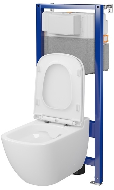 Комплект інсталяції з унітазом Cersanit C24: Aqua 50 QF + Caspia Cleanon (S701-803) ціна 11999 грн - фотографія 2