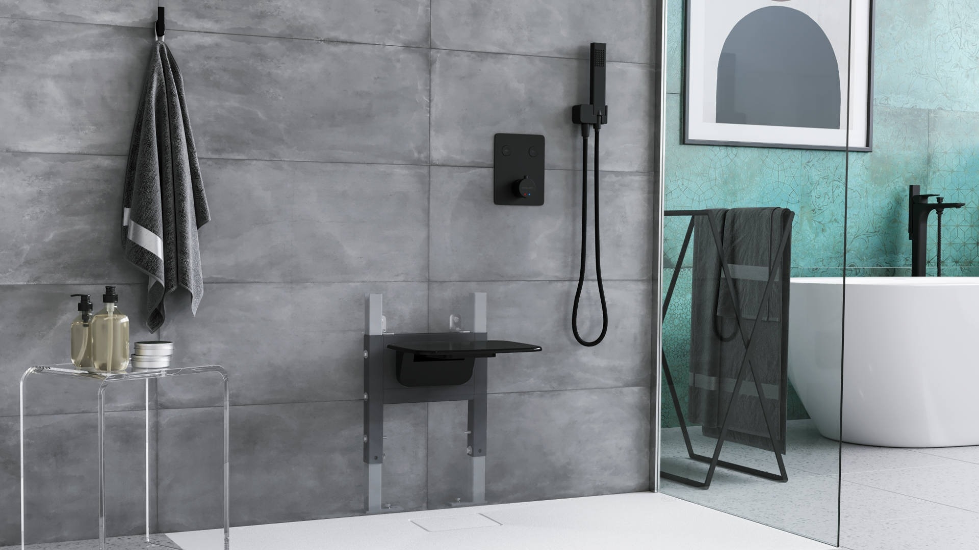 Инсталляция для душевого сидения Excellent Trago (INEX.TR570.335) цена 7155 грн - фотография 2