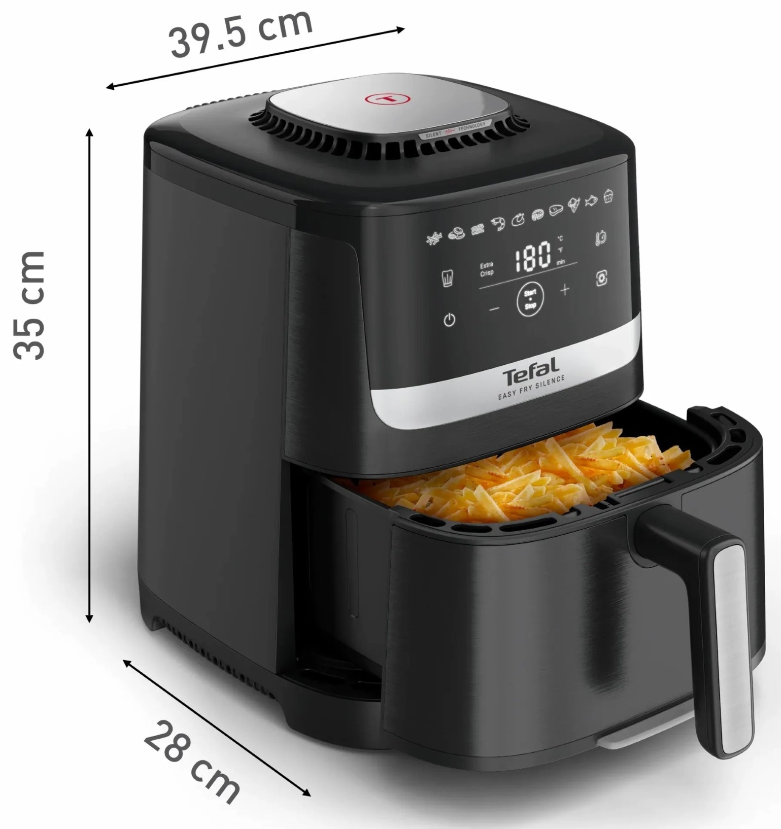 Tefal Easy Fry Silence EY5528E0 Габаритные размеры