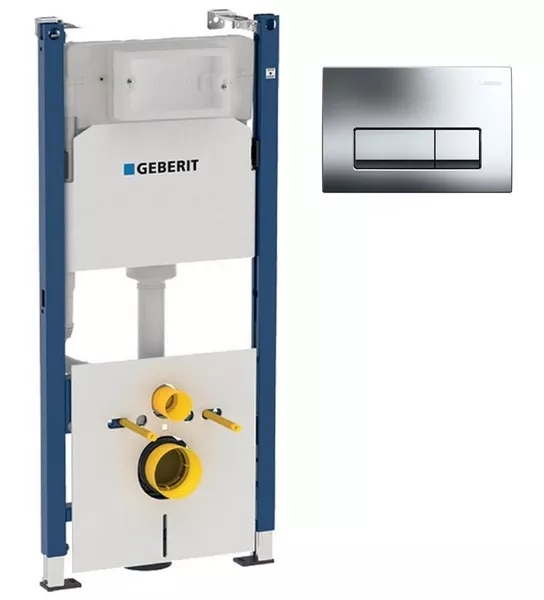 Инсталляция для унитаза Geberit Duofix 458.126.00.1 с клавишей Delta 50 115.119.21.1