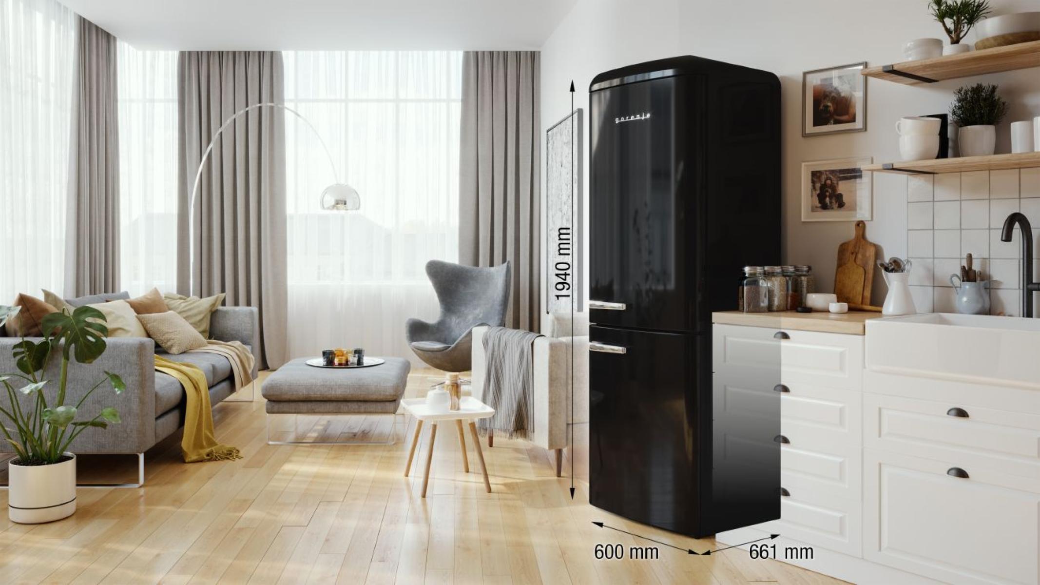 Gorenje ONRK619DBK Габаритні розміри