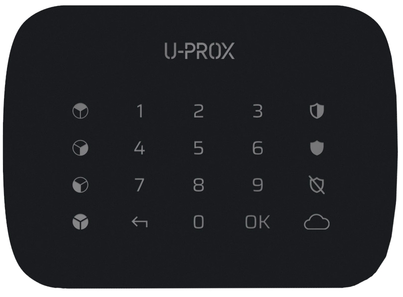 Беспроводная сенсорная клавиатура U-Prox Keypad G4 Black