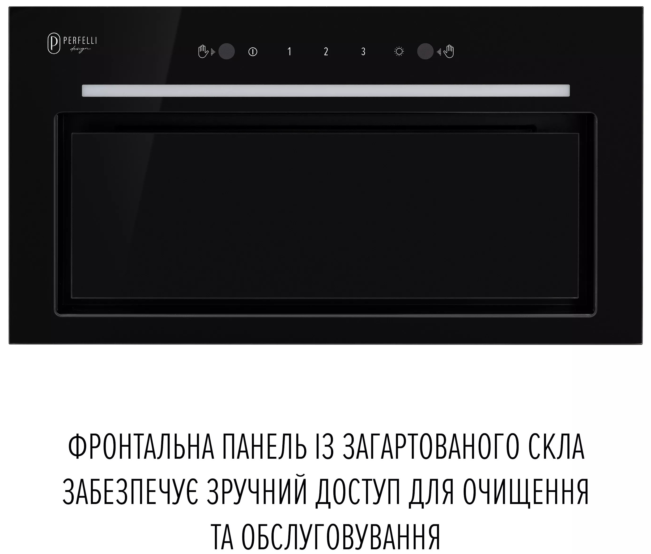 Кухонная вытяжка Perfelli Filini 5 Nero цена 13124 грн - фотография 2