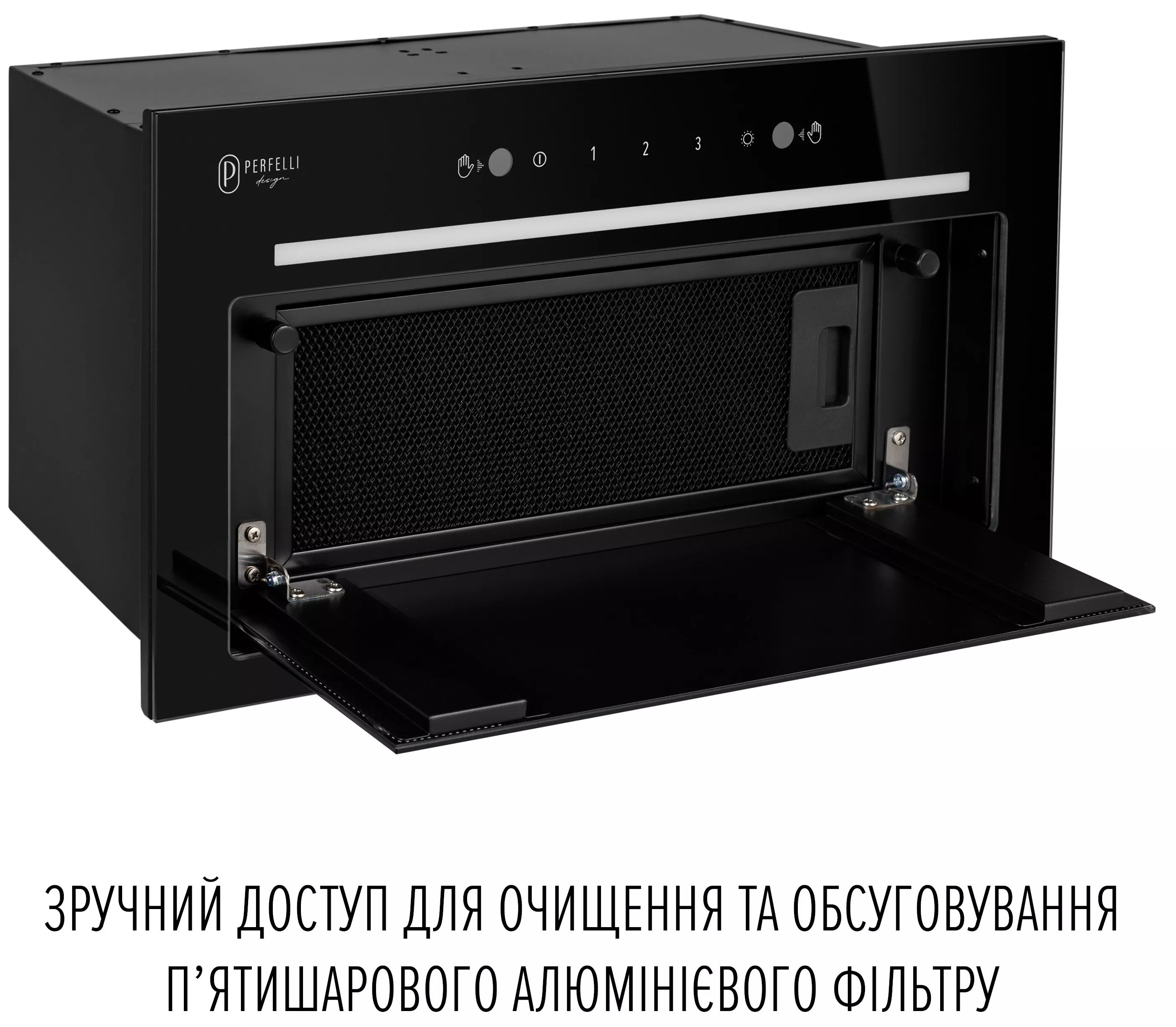 Кухонная вытяжка Perfelli Filini 5 Nero характеристики - фотография 7