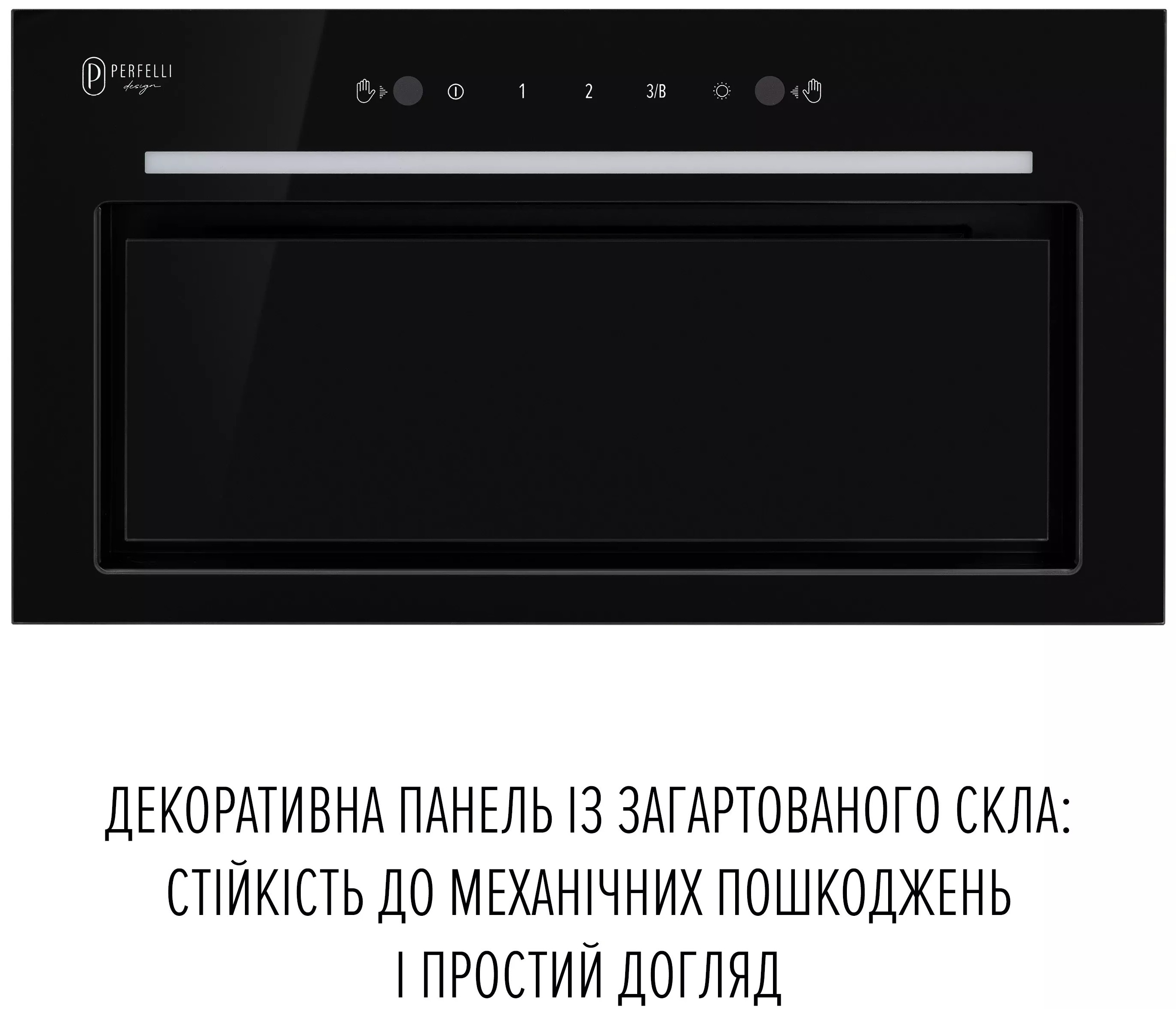 Кухонная вытяжка Perfelli Filini 5 Nero Silenzio цена 17061 грн - фотография 2
