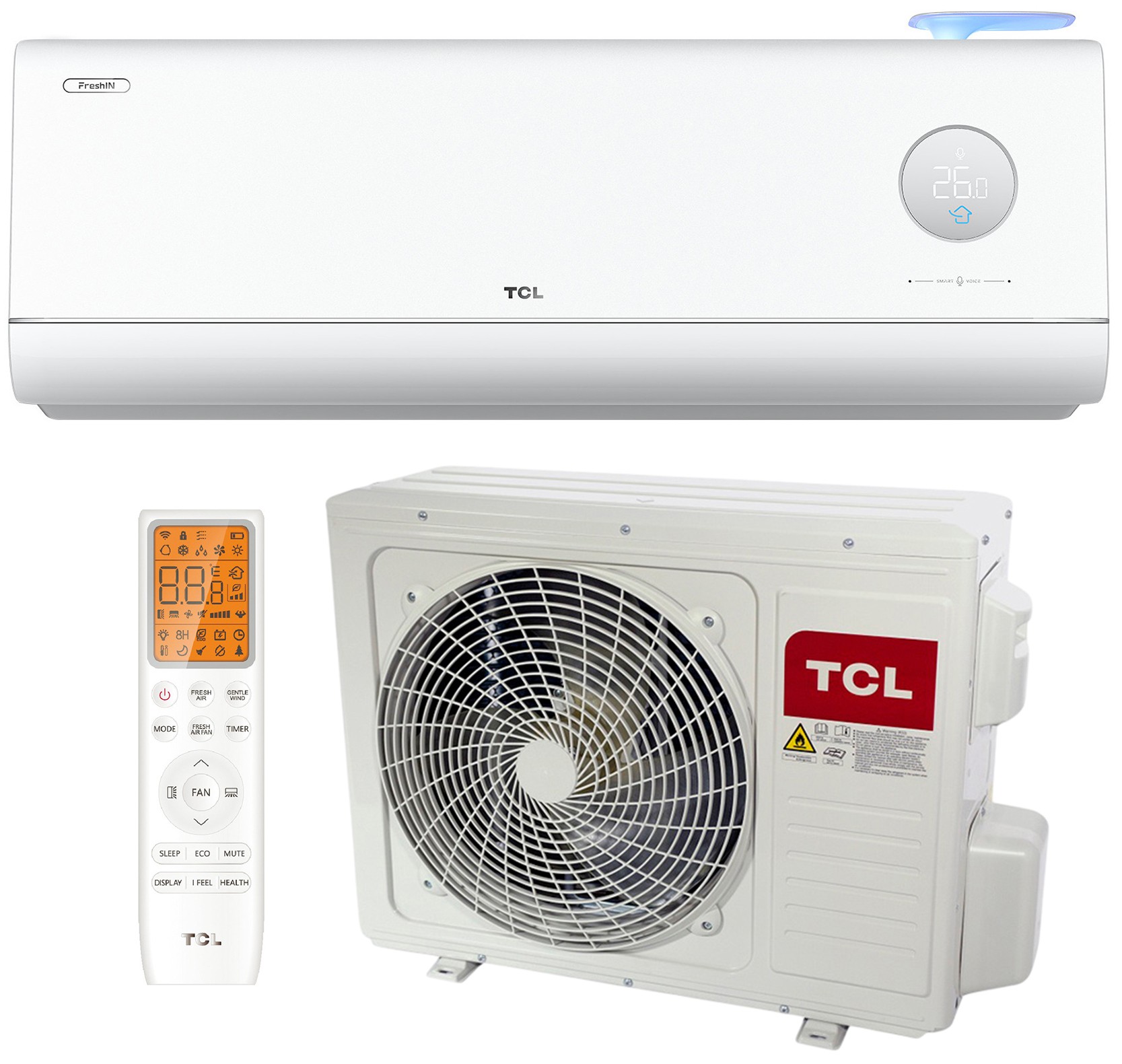 Кондиціонер спліт-система TCL FreshIN 3.0 TAC-12CHSD/FCI Heat Pump Inverter R32 WI-FI