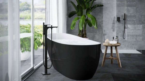 Смеситель для ванны Excellent Keria черный (AREX.2055BL) цена 58178 грн - фотография 2