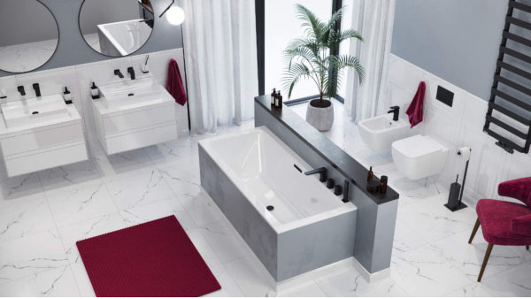 в продаже Смеситель для ванной Excellent Keria черный (AREX.2034BL) - фото 3