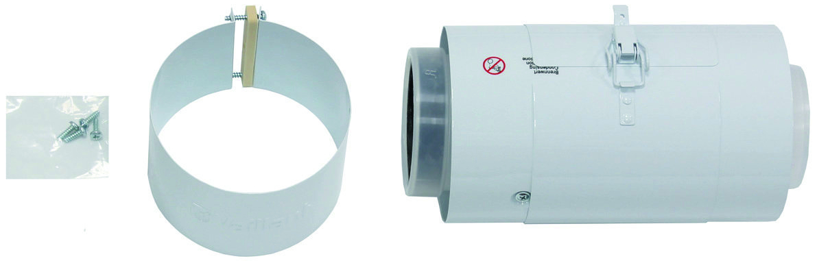 Концентрична труба Vaillant 80/125 0.25м з ревізійним отвором (303218)