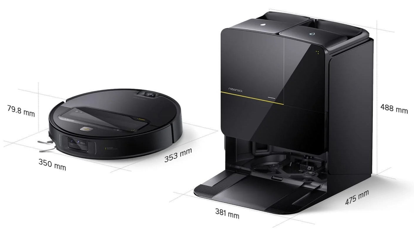 Roborock Saros Z70 Габаритные размеры