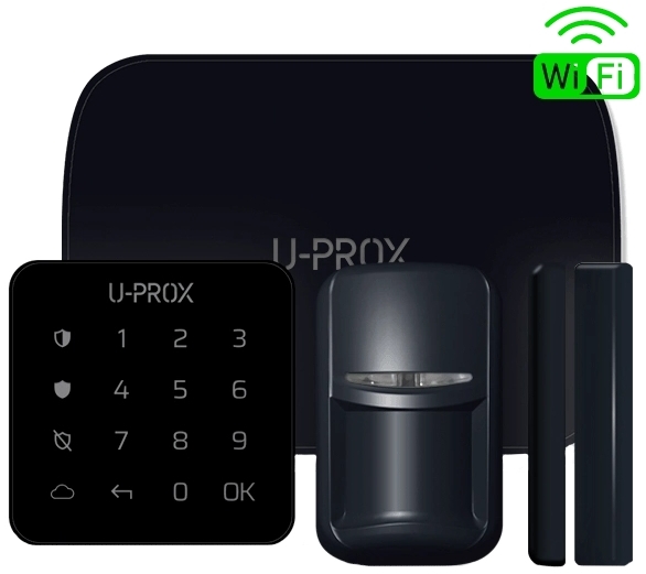 Комплект беспроводной охранной сигнализации U-Prox MP WiFi kit Black в Киеве