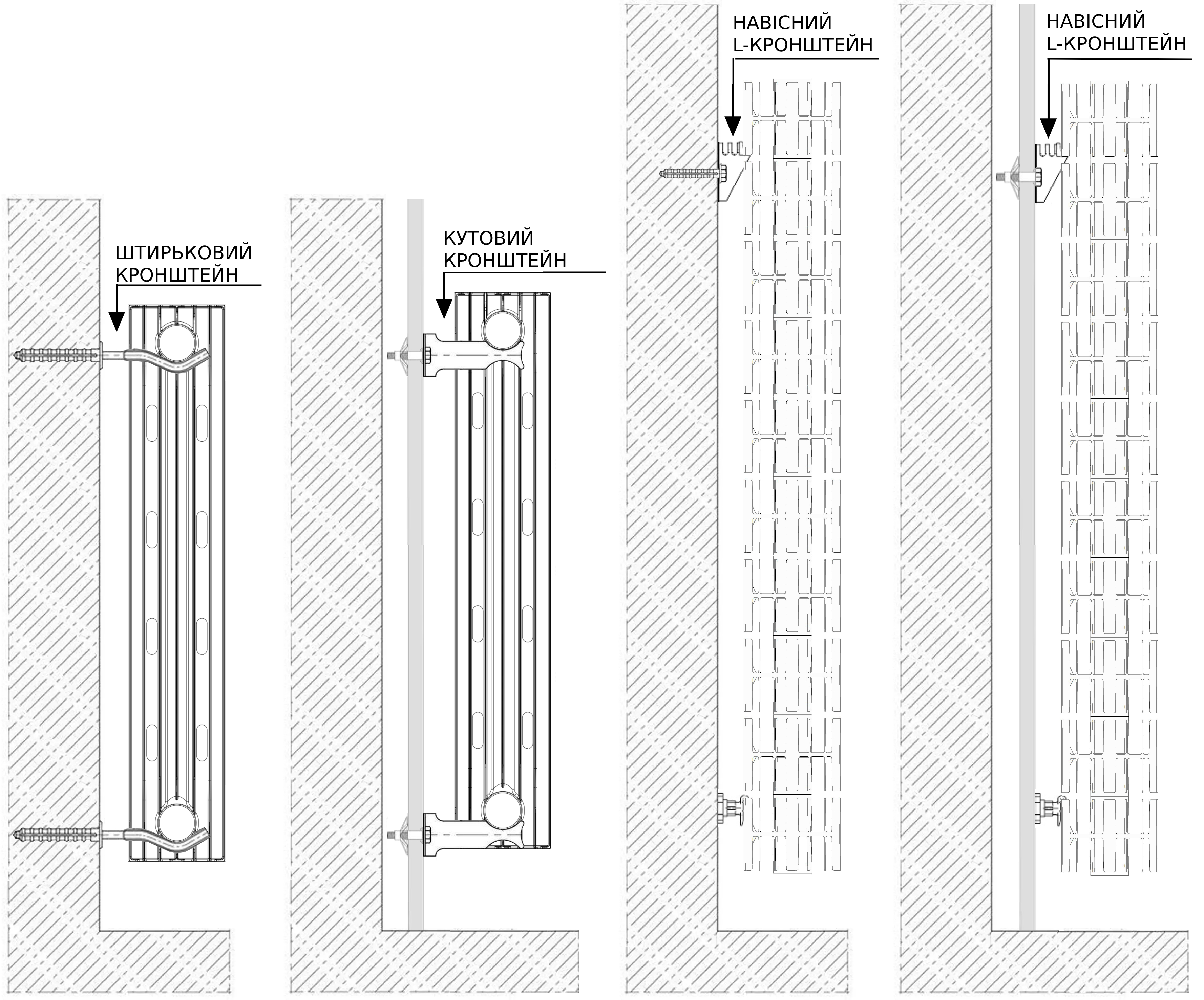 Радиатор биметаллический секционный Queen Therm 500/100 Vertical (4 секции) обзор - фото 8