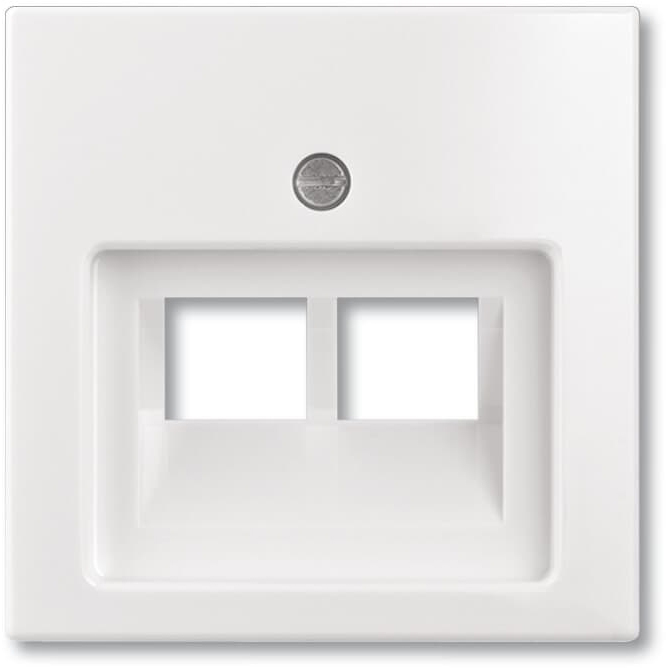 Лицевая панель розетки ABB Basic 55 1803-02-92-507 (2CKA001753A0097)